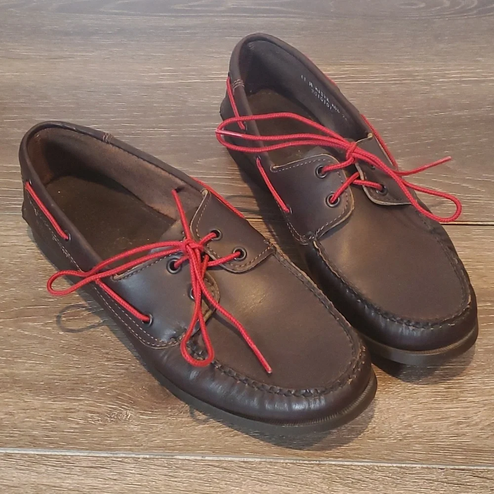 Timberland Brig 2 Eye‎ Boat Shoes Dark Brown Men's 11M